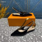 Gucci Women GG Gucci Signoria Ballet Flat Black Patent Leather Pointed Toe - Image 2