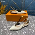 Gucci Women GG Gucci Signoria Ballet Flat White Patent Leather Pointed Toe - immagine 4