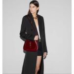 Gucci Women GG Jackie Small Shoulder Bag Rosso Ancora Leather Hook Closure - Image 11