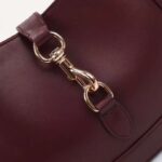 Gucci Women GG Jackie Small Shoulder Bag Rosso Ancora Leather Hook Closure - Image 7