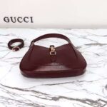Gucci Women GG Jackie Small Shoulder Bag Rosso Ancora Red Patent Leather – Image 5