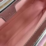 Gucci Women GG Marmont Small Shoulder Bag Pink Quilted Chevron Leather - Image 10