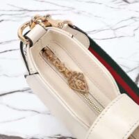 Gucci Women GG Moon Side Mini Shoulder Bag Ivory Leather Turn Lock (1)