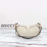 Gucci Women GG Moon Side Mini Shoulder Bag Ivory Leather Turn Lock - immagine 3