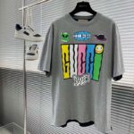 Gucci Women GG Reversible Cotton Jersey T-Shirt Grey Crewneck Short Sleeves – Image 2