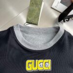 Gucci Women GG Reversible Cotton Jersey T-Shirt Grey Crewneck Short Sleeves – Image 7