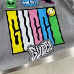 Gucci Women GG Reversible Cotton Jersey T-Shirt Grey Crewneck Short Sleeves – Image 5