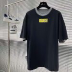 Gucci Women GG Reversible Cotton Jersey T-Shirt Grey Crewneck Short Sleeves – Image 4