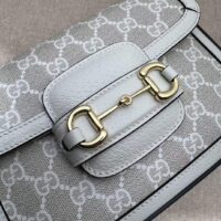 Gucci Women Gucci Horsebit 1955 GG Mini Bag Beige White GG Supreme Canvas (2)