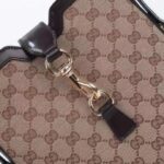 Gucci Women Medium Bucket Shoulder Bag Beige Ebony Original GG Canvas – Bild 7