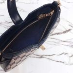 Gucci Women Moon Side Mini Shoulder Bag Beige Blue Original GG Canvas - Image 9