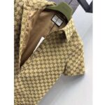 Gucci Women Original GG Canvas Jumpsuit Point Neck Short Sleeves Straight Fit - immagine 8