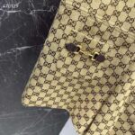 Gucci Women Original GG Canvas Jumpsuit Point Neck Short Sleeves Straight Fit - immagine 7