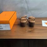 Hermes Women Ivresse 65 Sandal Brown Leather 6.6 CM Heel - Bild 10