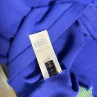 Louis Vuitton LV Men Short-Sleeved Cotton Intarsia Crewneck Regular Fit 1ABXYR (1)