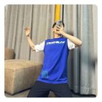 Louis Vuitton LV Men Short-Sleeved Cotton Intarsia Crewneck Regular Fit 1ABXYR - immagine 10