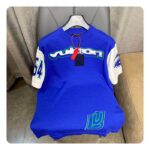 Louis Vuitton LV Men Short-Sleeved Cotton Intarsia Crewneck Regular Fit 1ABXYR - immagine 2