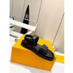 Louis Vuitton LV Sunset Comfort Flat Sandal Black Lamb Leather 1ABW6W – Bild 2