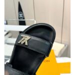 Louis Vuitton LV Sunset Comfort Flat Sandal Black Lamb Leather 1ABW6W – Bild 8