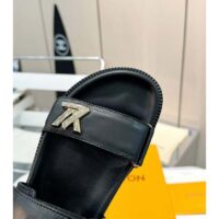 Louis Vuitton LV Sunset Comfort Flat Sandal Black Lamb Leather 1ABW6W (5)