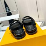 Louis Vuitton LV Sunset Comfort Flat Sandal Black Lamb Leather 1ABW6W – Bild 6