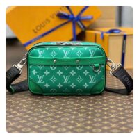 Louis Vuitton LV Unisex Alpha Messenger Cactus Green Monogram Coated Canvas M31014 (7)