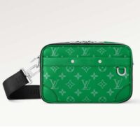 Louis Vuitton LV Unisex Alpha Messenger Cactus Green Monogram Coated Canvas M31014 (7)