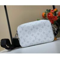 Louis Vuitton LV Unisex Alpha Messenger White Monogram Coated Canvas M31069 (10)