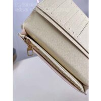 Louis Vuitton LV Unisex Brazza Wallet Vanilla Monogram Craggy Coated Canvas M83335 (6)