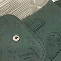 Louis Vuitton LV Unisex Christopher MM Backpack Green Taurillon Monogram Embossed Cowhide Leather M24428 (3)