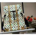 Louis Vuitton LV Unisex Christopher MM Backpack Vanilla Monogram Craggy Coated Canvas M25240 - immagine 2