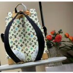 Louis Vuitton LV Unisex Christopher MM Backpack Vanilla Monogram Craggy Coated Canvas M25240 - immagine 4