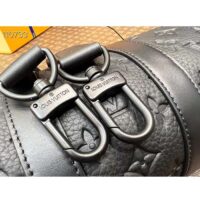 Louis Vuitton LV Unisex Keepall Bandoulière 25 Black Taurillon Monogram Embossed Cowhide Leather M20900 (8)