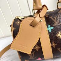 Louis Vuitton LV Unisex Keepall Bandoulière 25 Chocolate Monogram Craggy Coated Canvas M24849 (9)