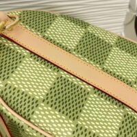 Louis Vuitton LV Unisex Keepall Bandoulière 35 Green Damier Golf Coated Canvas N40671 (10)