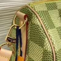 Louis Vuitton LV Unisex Keepall Bandoulière 35 Green Damier Golf Coated Canvas N40671 (10)