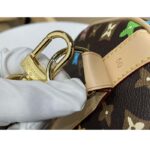 Louis Vuitton LV Unisex Keepall Bandoulière 50 Chocolate Monogram Craggy Coated Canvas M24901 - Imagen 10