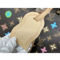 Louis Vuitton LV Unisex Keepall Bandoulière 50 Chocolate Monogram Craggy Coated Canvas M24901 (10)