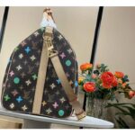 Louis Vuitton LV Unisex Keepall Bandoulière 50 Chocolate Monogram Craggy Coated Canvas M24901 - Imagen 6