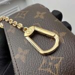 Louis Vuitton LV Unisex Key Pouch Pink Monogram Coated Canvas M82620 - Imagen 9