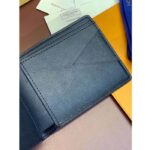 Louis Vuitton LV Unisex Multiple Wallet Blue White Monogram Shadow Calfskin Leather M83379 – Image 9