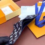 Louis Vuitton LV Unisex Multiple Wallet Blue White Monogram Shadow Calfskin Leather M83379 – Image 6