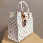 Louis Vuitton LV Unisex OnTheGo MM Multicolor Beige Monogram Jacquard Fabric M24708 - Image 5