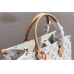 Louis Vuitton LV Unisex OnTheGo MM Multicolor Beige Monogram Jacquard Fabric M24708 - Image 8
