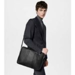 Louis Vuitton LV Unisex Porte-Documents Voyage PM Black Taiga Noir Cowhide Leather - Image 11