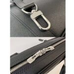 Louis Vuitton LV Unisex Porte-Documents Voyage PM Black Taiga Noir Cowhide Leather - Image 9