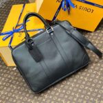 Louis Vuitton LV Unisex Porte-Documents Voyage PM Black Taiga Noir Cowhide Leather - Image 3