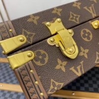 Louis Vuitton LV Unisex President Suitcase Monogram Canvas-Brown M53012 (10)