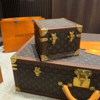 Louis Vuitton LV Unisex Pyramid Trunk Brown Monogram Coated Canvas M10052 (6)