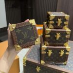 Louis Vuitton LV Unisex Pyramid Trunk Brown Monogram Coated Canvas M10052 - immagine 16